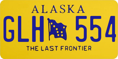 AK license plate GLH554