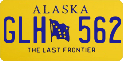 AK license plate GLH562