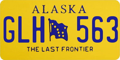 AK license plate GLH563