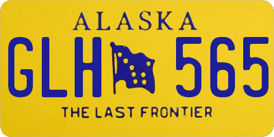 AK license plate GLH565