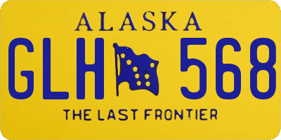 AK license plate GLH568