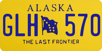 AK license plate GLH570