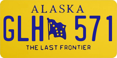 AK license plate GLH571