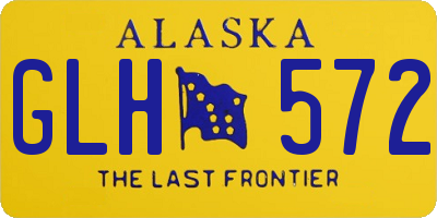 AK license plate GLH572