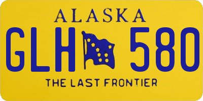 AK license plate GLH580