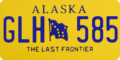 AK license plate GLH585