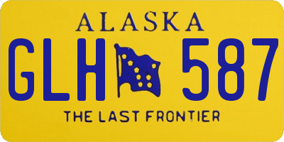 AK license plate GLH587