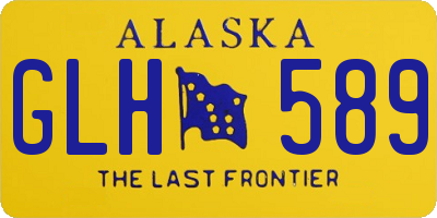 AK license plate GLH589