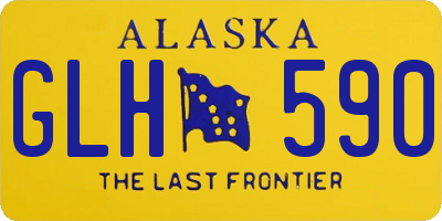 AK license plate GLH590