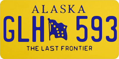 AK license plate GLH593