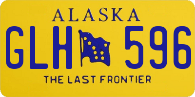 AK license plate GLH596