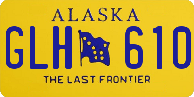 AK license plate GLH610