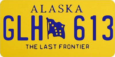 AK license plate GLH613