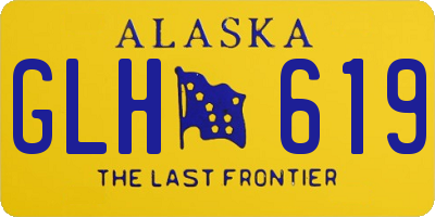 AK license plate GLH619