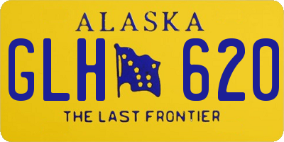 AK license plate GLH620