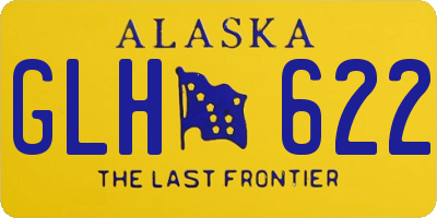 AK license plate GLH622