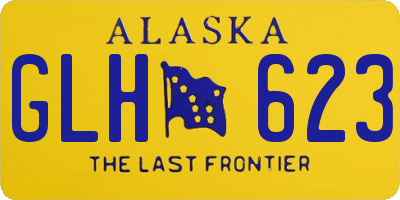 AK license plate GLH623