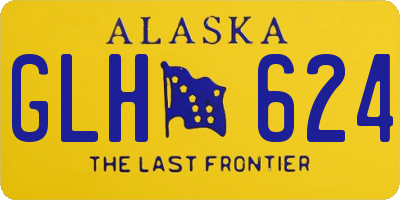 AK license plate GLH624