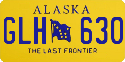 AK license plate GLH630
