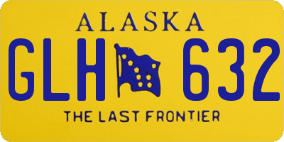 AK license plate GLH632