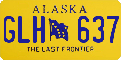 AK license plate GLH637