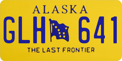 AK license plate GLH641