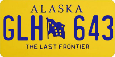 AK license plate GLH643