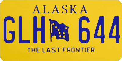 AK license plate GLH644
