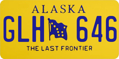 AK license plate GLH646
