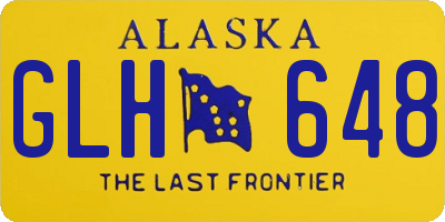 AK license plate GLH648
