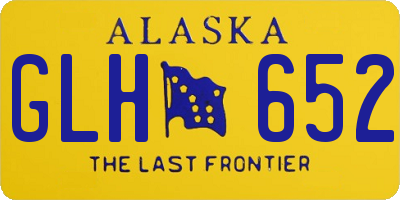 AK license plate GLH652