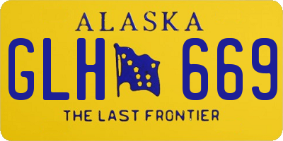 AK license plate GLH669