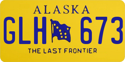 AK license plate GLH673