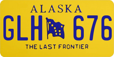 AK license plate GLH676