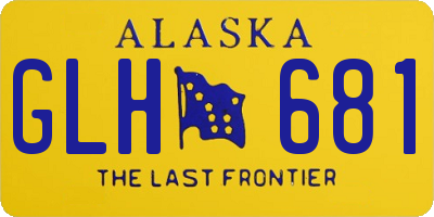 AK license plate GLH681