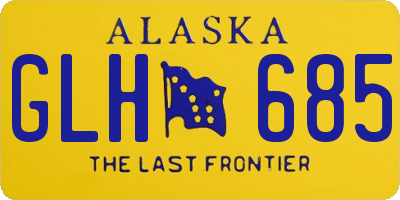 AK license plate GLH685