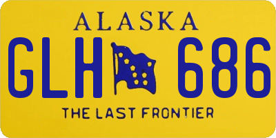AK license plate GLH686