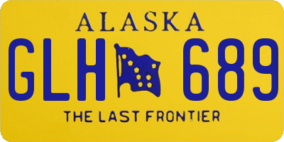 AK license plate GLH689