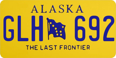 AK license plate GLH692