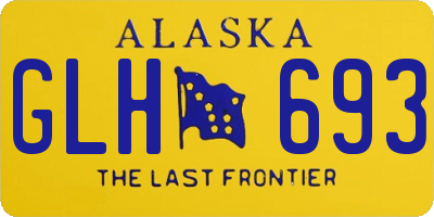 AK license plate GLH693