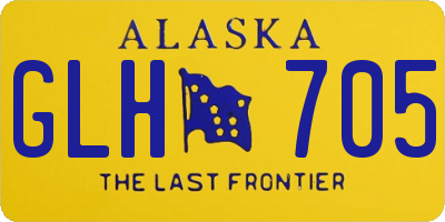 AK license plate GLH705