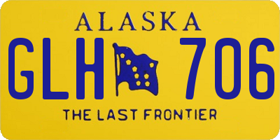 AK license plate GLH706