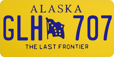 AK license plate GLH707