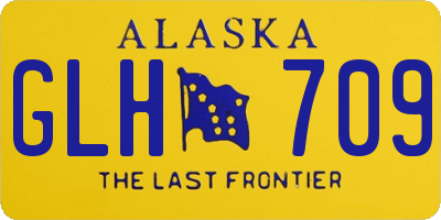 AK license plate GLH709