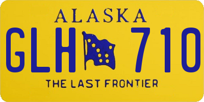 AK license plate GLH710