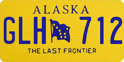 AK license plate GLH712