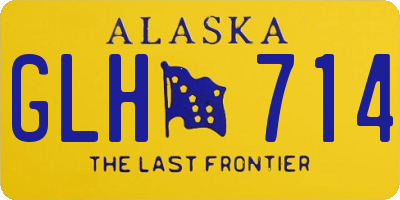 AK license plate GLH714