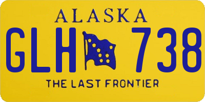 AK license plate GLH738