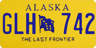 AK license plate GLH742