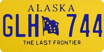 AK license plate GLH744